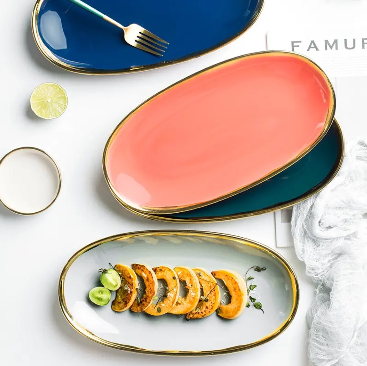 Ceramic Oval Plate 30cm