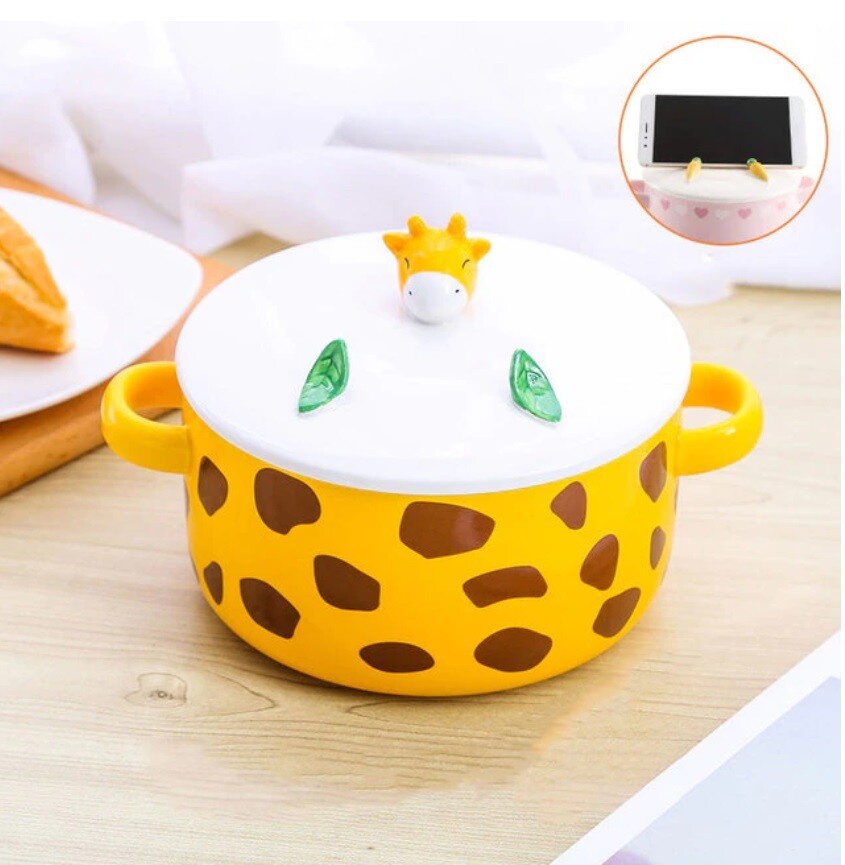 Japanese Instant Noodle Bowl 800ml Yellow
