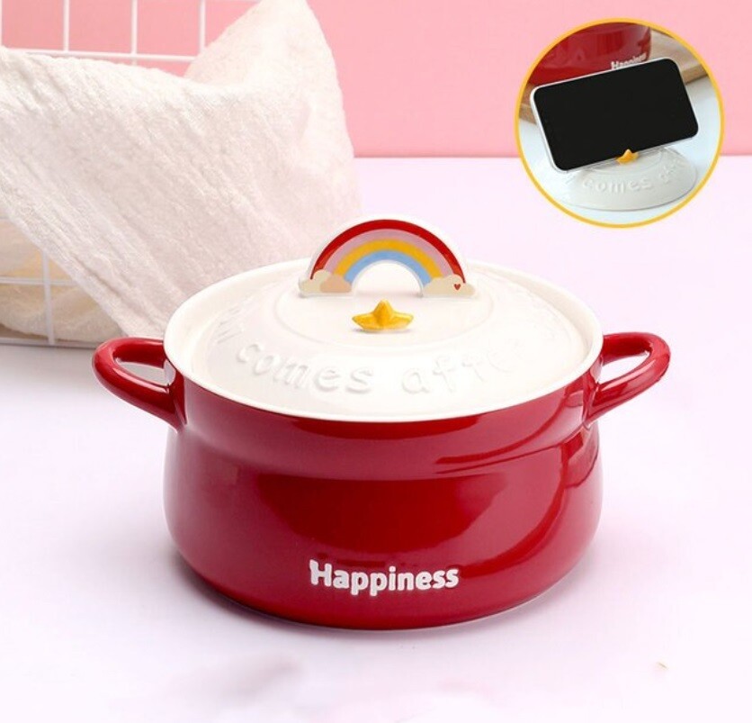 Japanese Instant Noodle Bowl 800ml Red