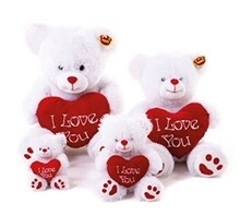 Classic White Plush Bear 17.5&quot;