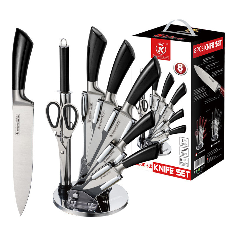 KITCHEN KING Stainless Steel Kitchen Knife Set-Black