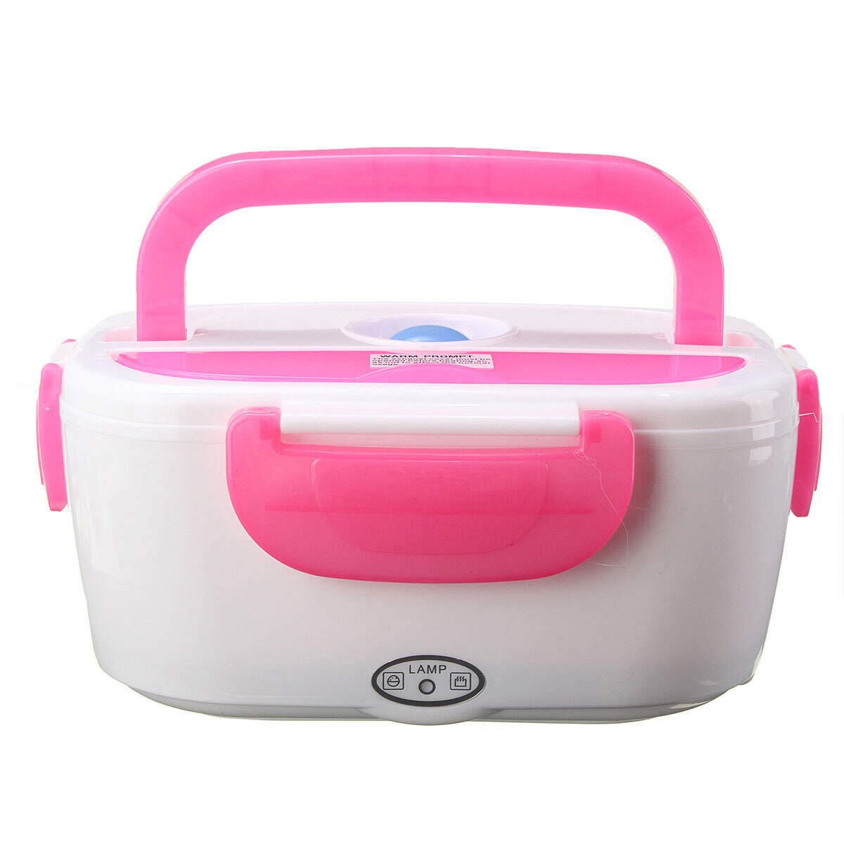 Portable Electric lunch box 1.5L food container heated box stainless steel-Pink