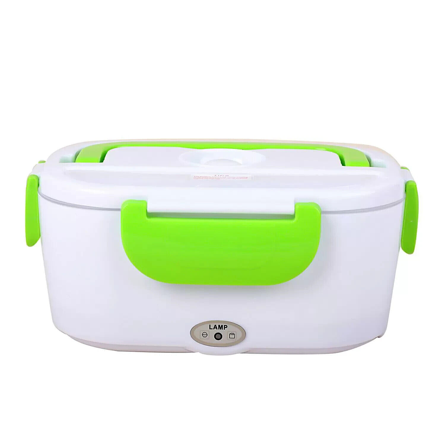 Portable Electric lunch box 1.5L food container heated box stainless steel-Green