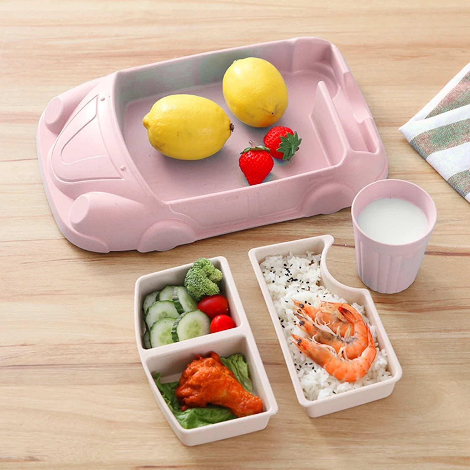 Children Bamboo Dinner Set Dinnerware