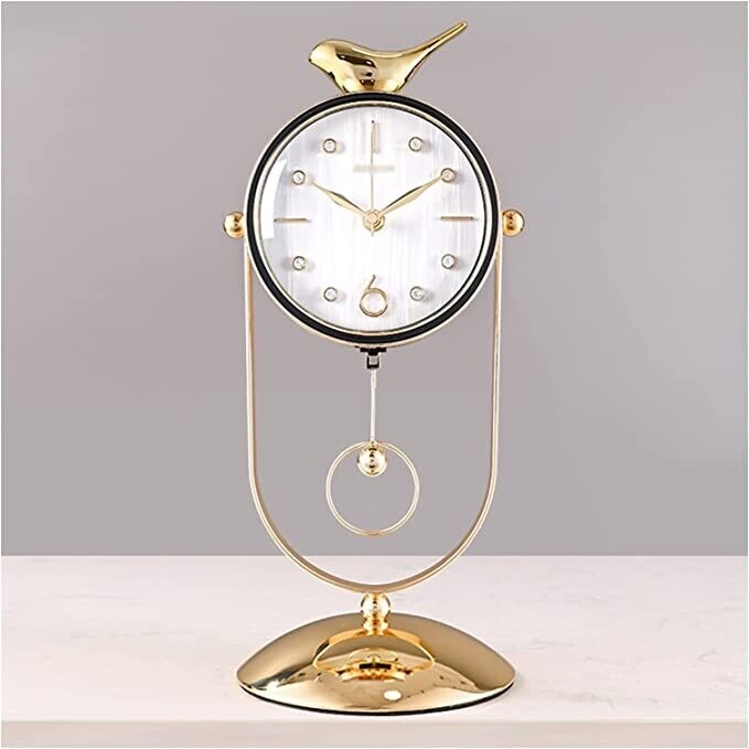 Table Clock Bird Desk Clock- Red