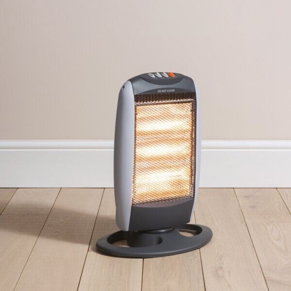 Daewoo 1200w Oscillating Halogen Heater HEA1416