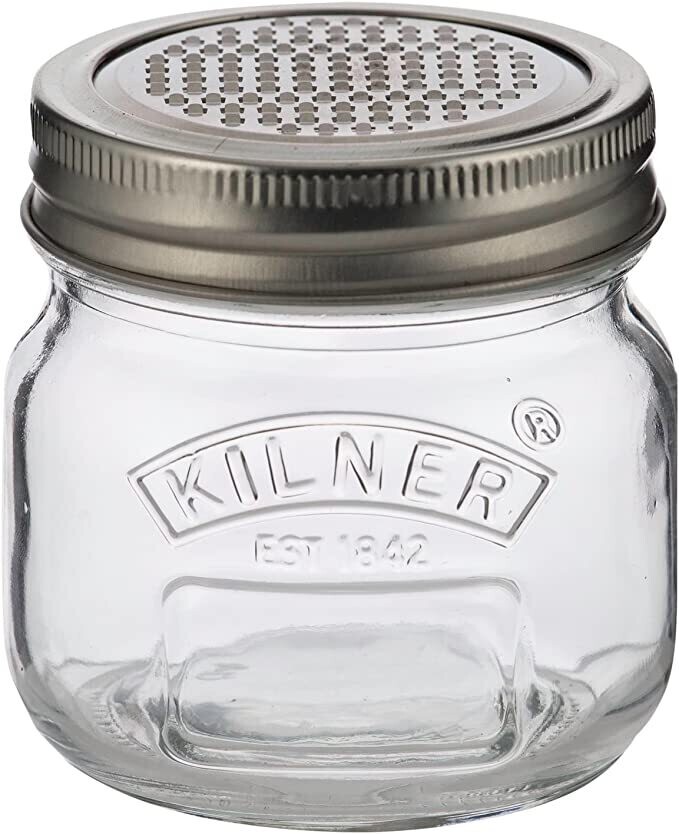 KILNER STORAGE JAR FINE GRATER LID .25 LTR DD