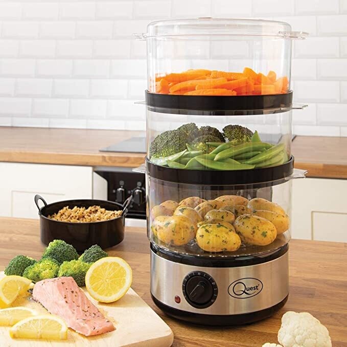 Quest 3 Layer Compact Food Steamer