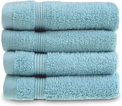Allure Zero Twist Face Cloths Pack of 4 (DUCK EGG)