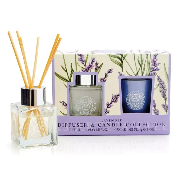 Mini Diffuser and Candle Set Lavender