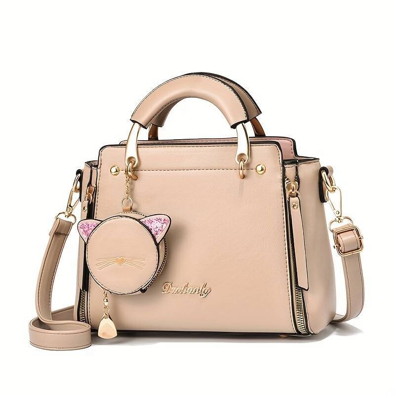 Women&#39;s Satchel Bag With Coin Purse- Be