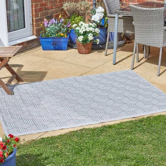 Alfresco Mats- Lllusion- Slate- 120x180cm