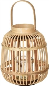 Bamboo Lantern - Natural 24cm