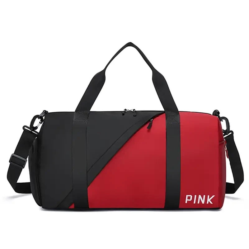  Large Capacity Gym Bag-Black &amp; Red