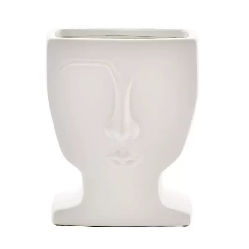 HESTIA WHITE FACE VASE
