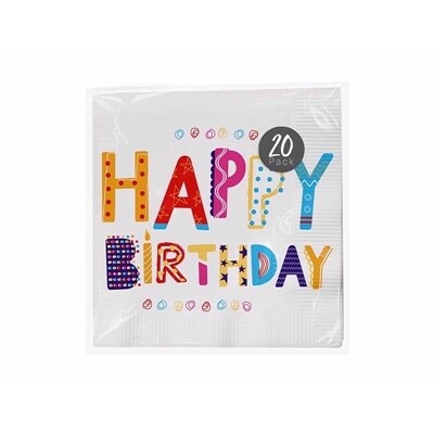HAPPY BIRTHDAY NAPKINS