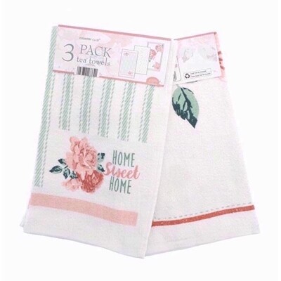 COUNTRYCLUB 3 HOME SWEET KITCHEN TOWELS