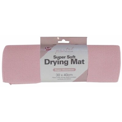 TREND DISH DRYING MAT 30X40CM, Colour: Pink