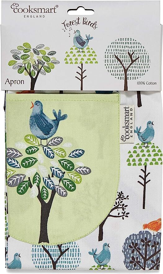 COOKSMART APRON FOREST BIRDS