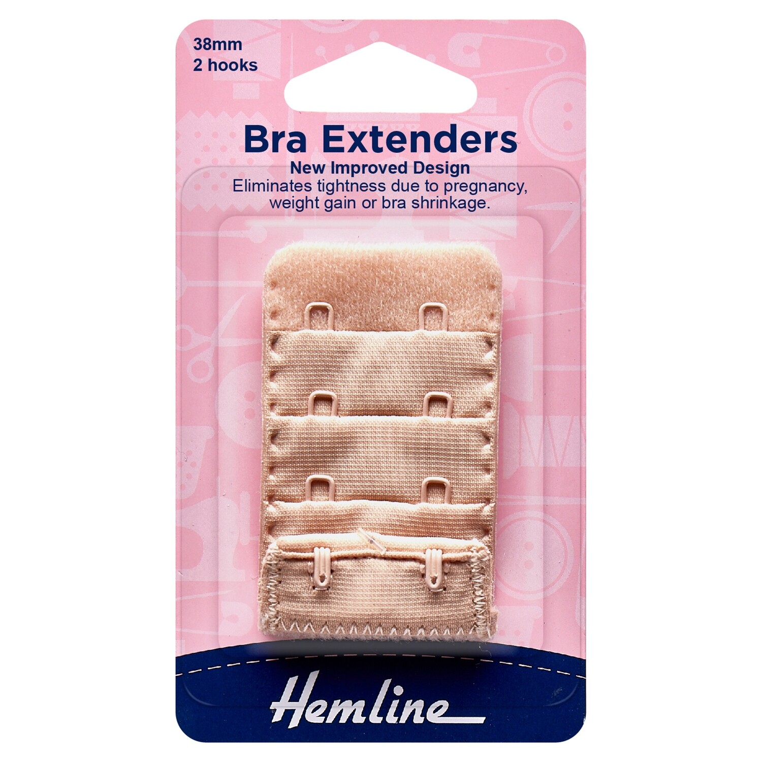 Bra Back Extenders: 38mm: Nude