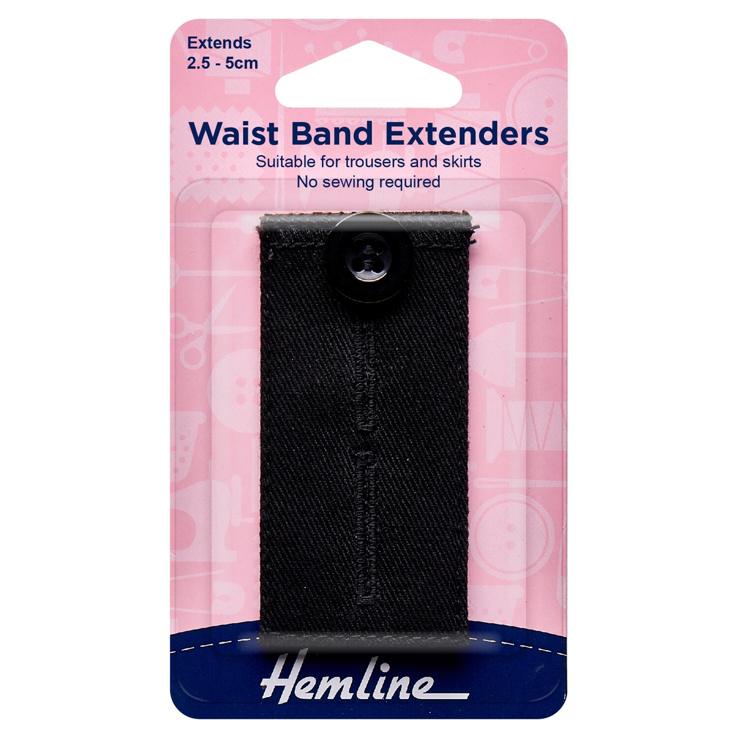 Waistband Extender Button: Black