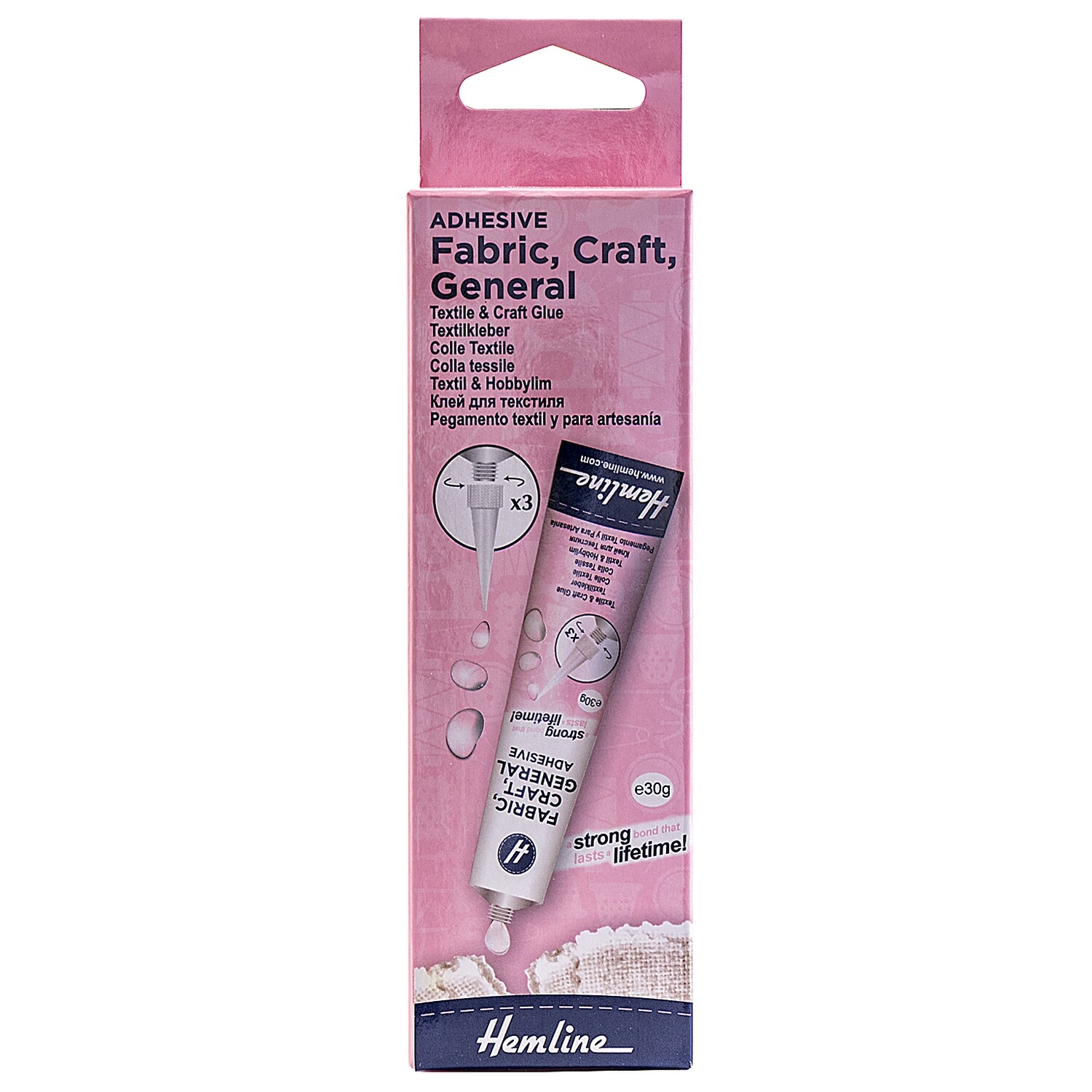 Adhesive: Fabric, Craft &amp; General Use Glue: 30g