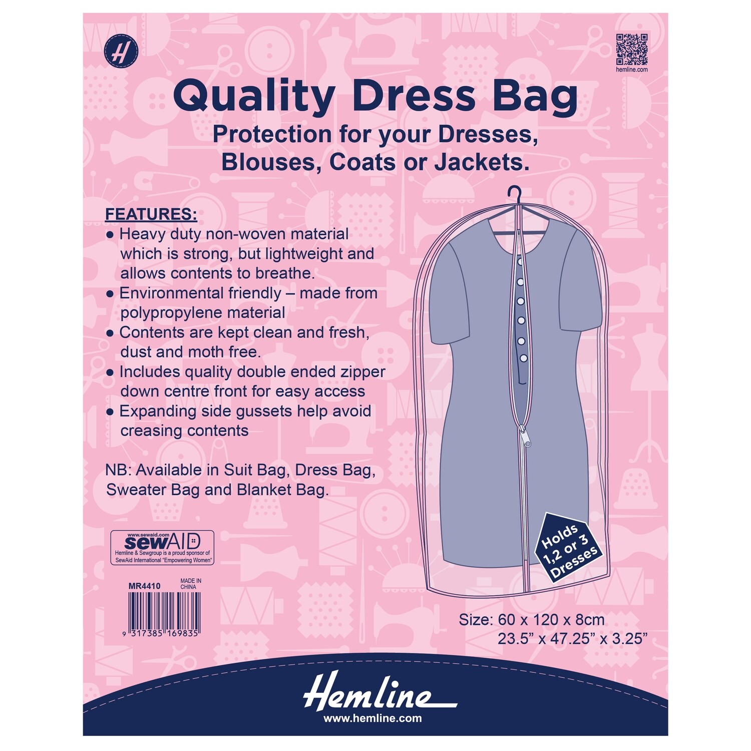Dress Bag - 60 x 9 x 120cm
