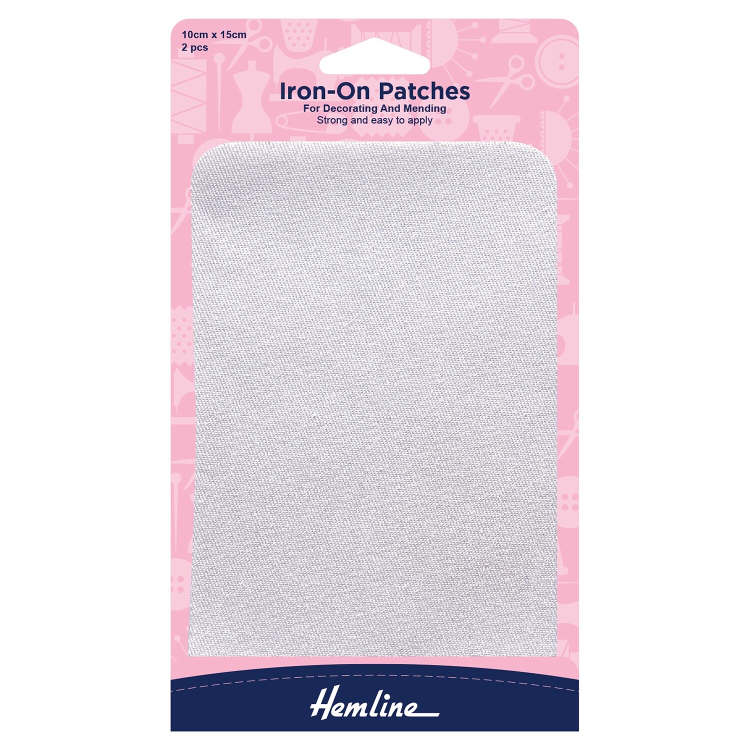 Cotton Twill Patches: White - 10 x 15cm