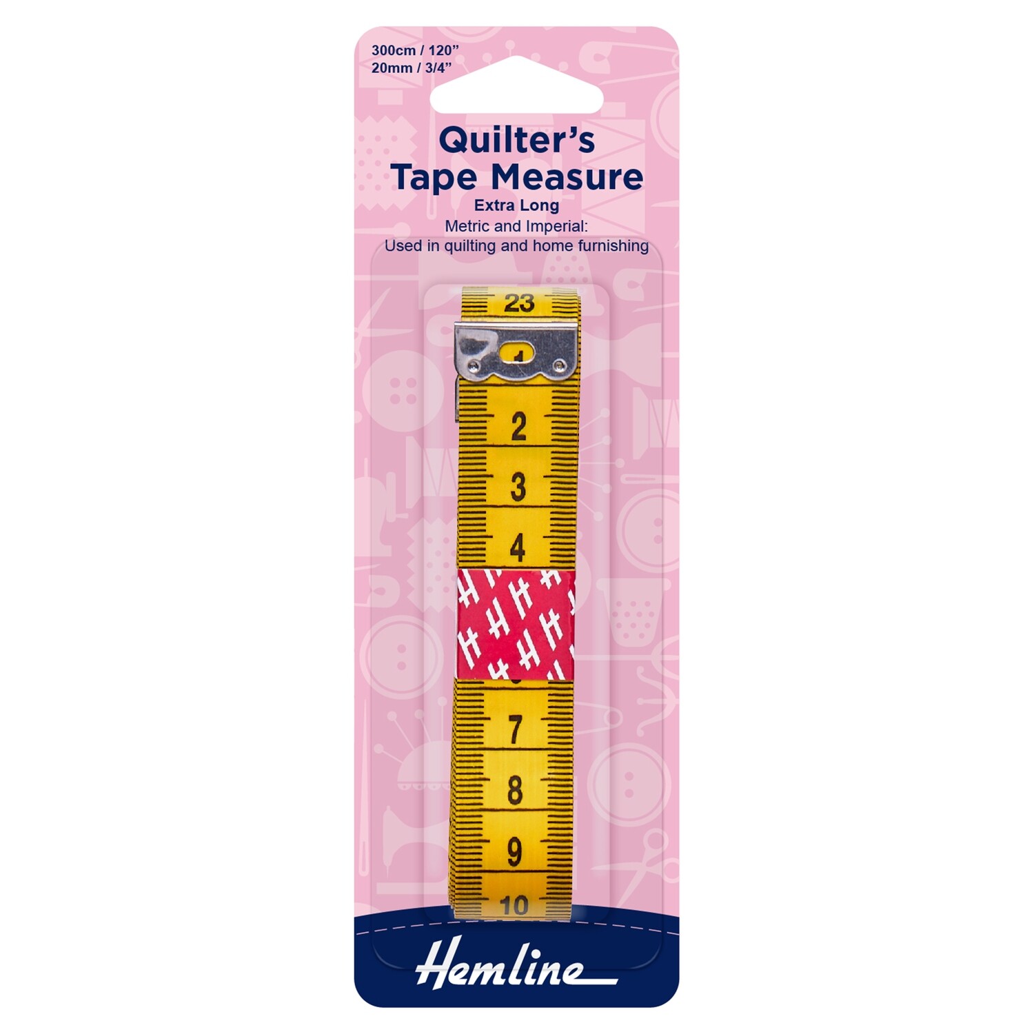 Quilter&#39;s Tape Measure: Extra Long: 300cm