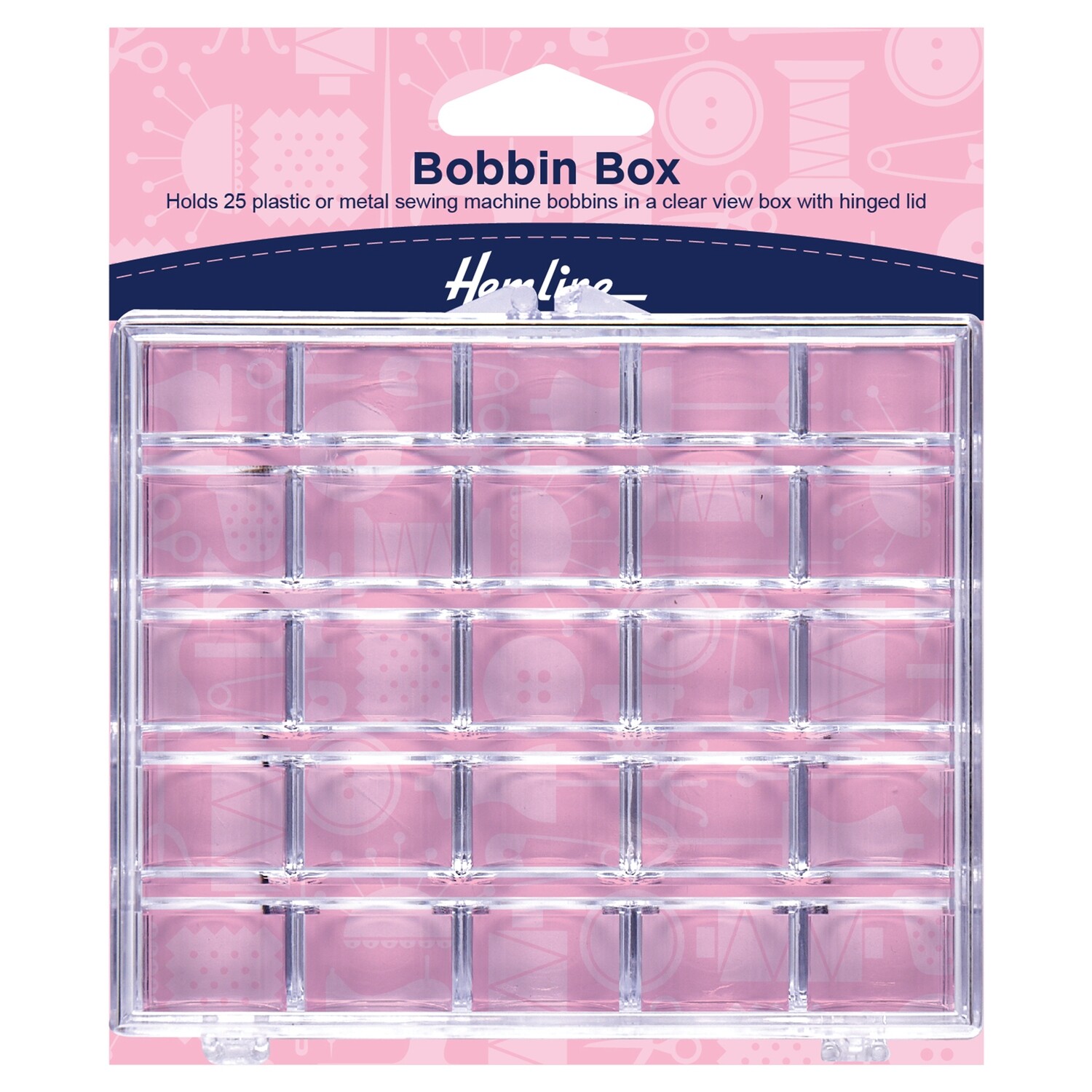 Bobbin Box: Plastic: 25 Spool