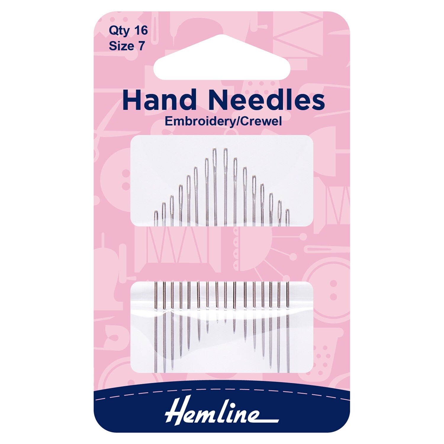 Hand Sewing Needles: Embroidery--Crewel: Size 7