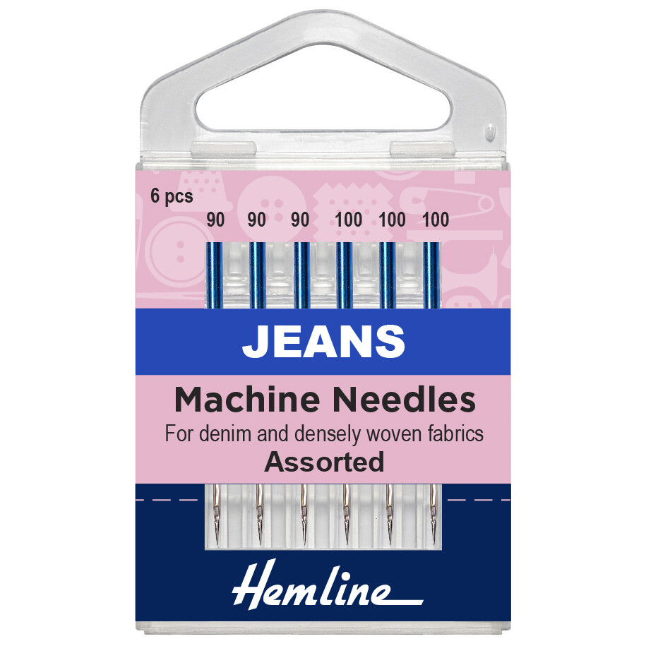 Sewing Machine Needles: Jeans: Heavy Mixed: 6 Pieces