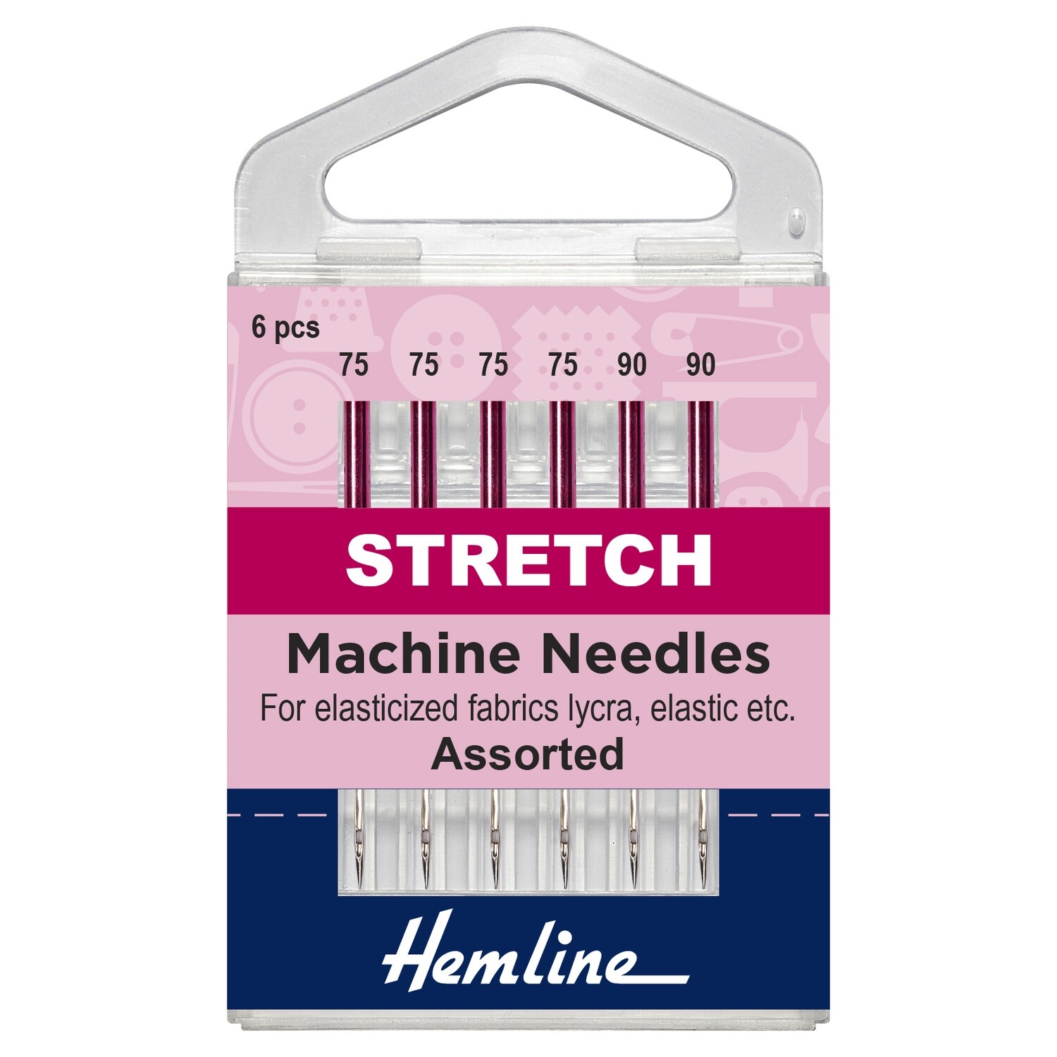Sewing Machine Needles: Stretch: Mixed: 6 Pieces