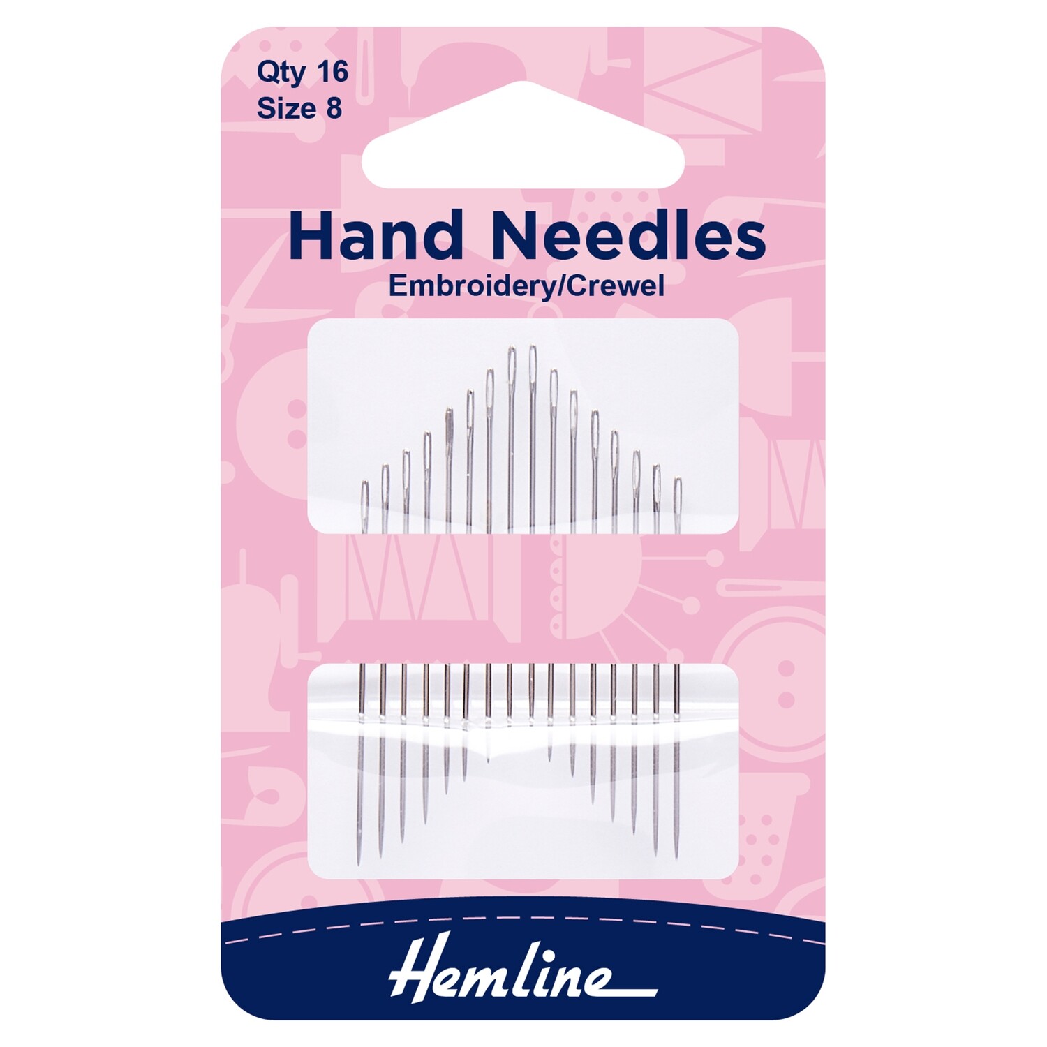 Hand Sewing Needles: Embroidery--Crewel: Size 8