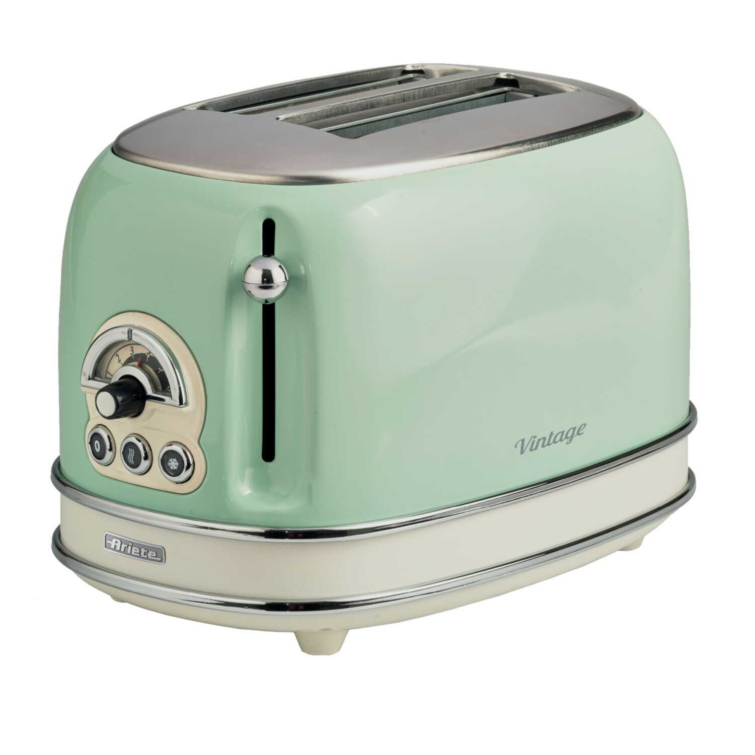 Ariete 2 Slice Green Toaster