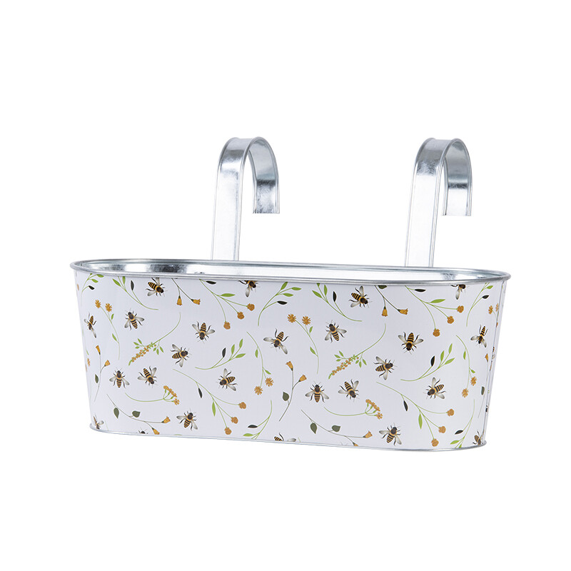 Bee Print Planters With Hooks