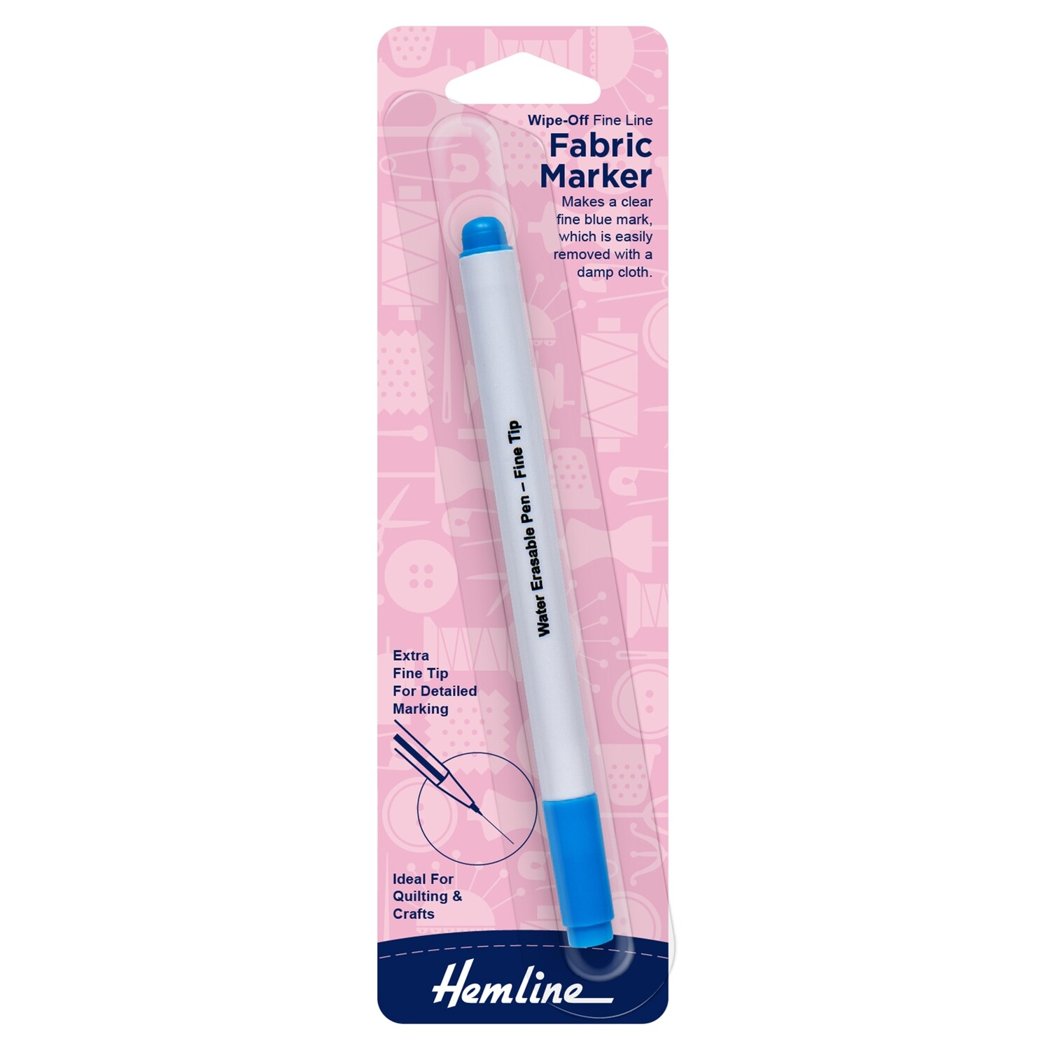 Pen: Fabric Marker: Wipe-off: Fine Tip
