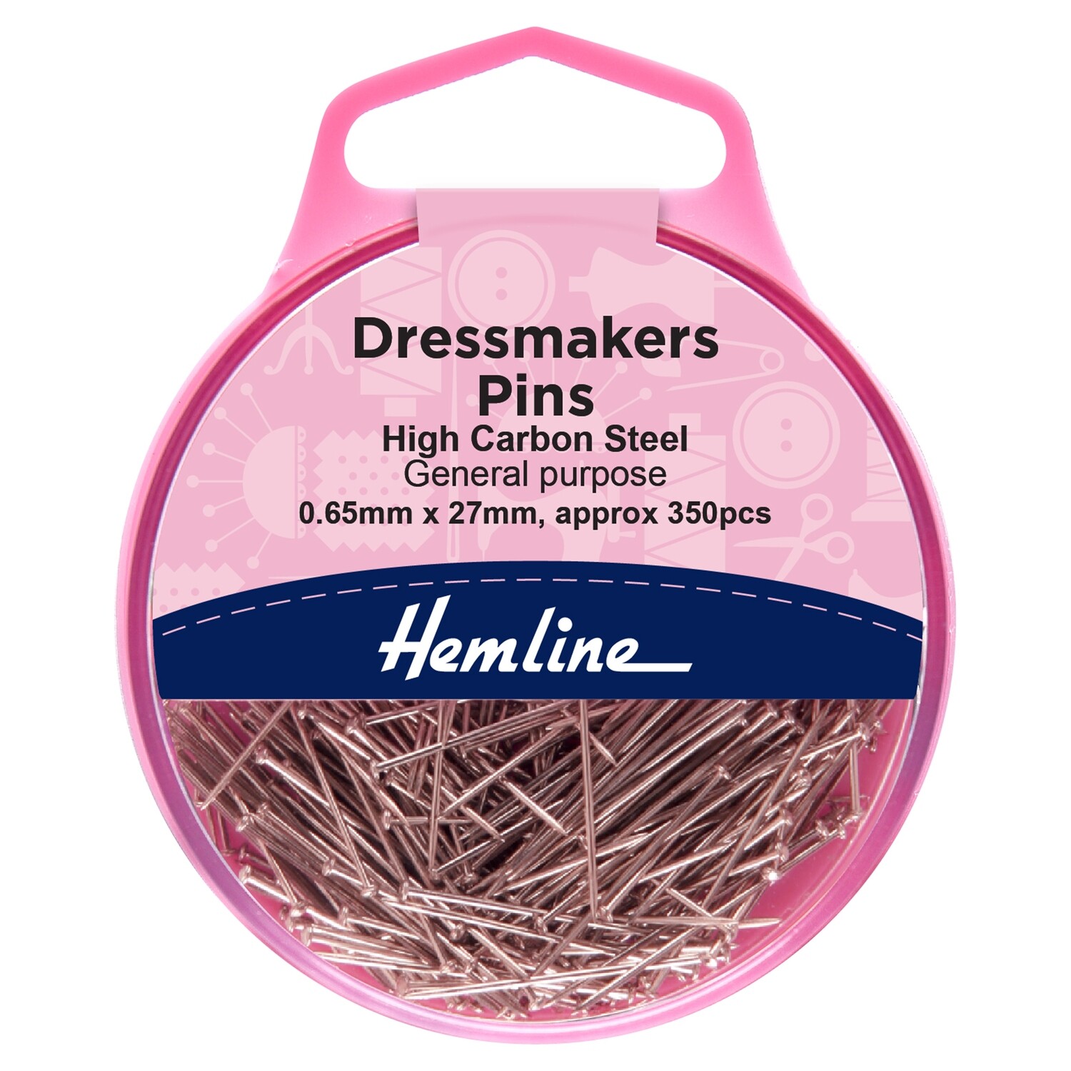 Pins: Dressmaker&#39;s: 26mm: Nickel: 310 Pieces