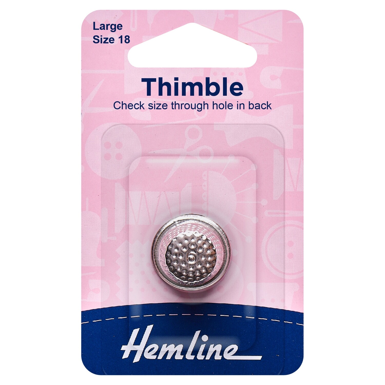 Thimble: Metal: Size 18, Large