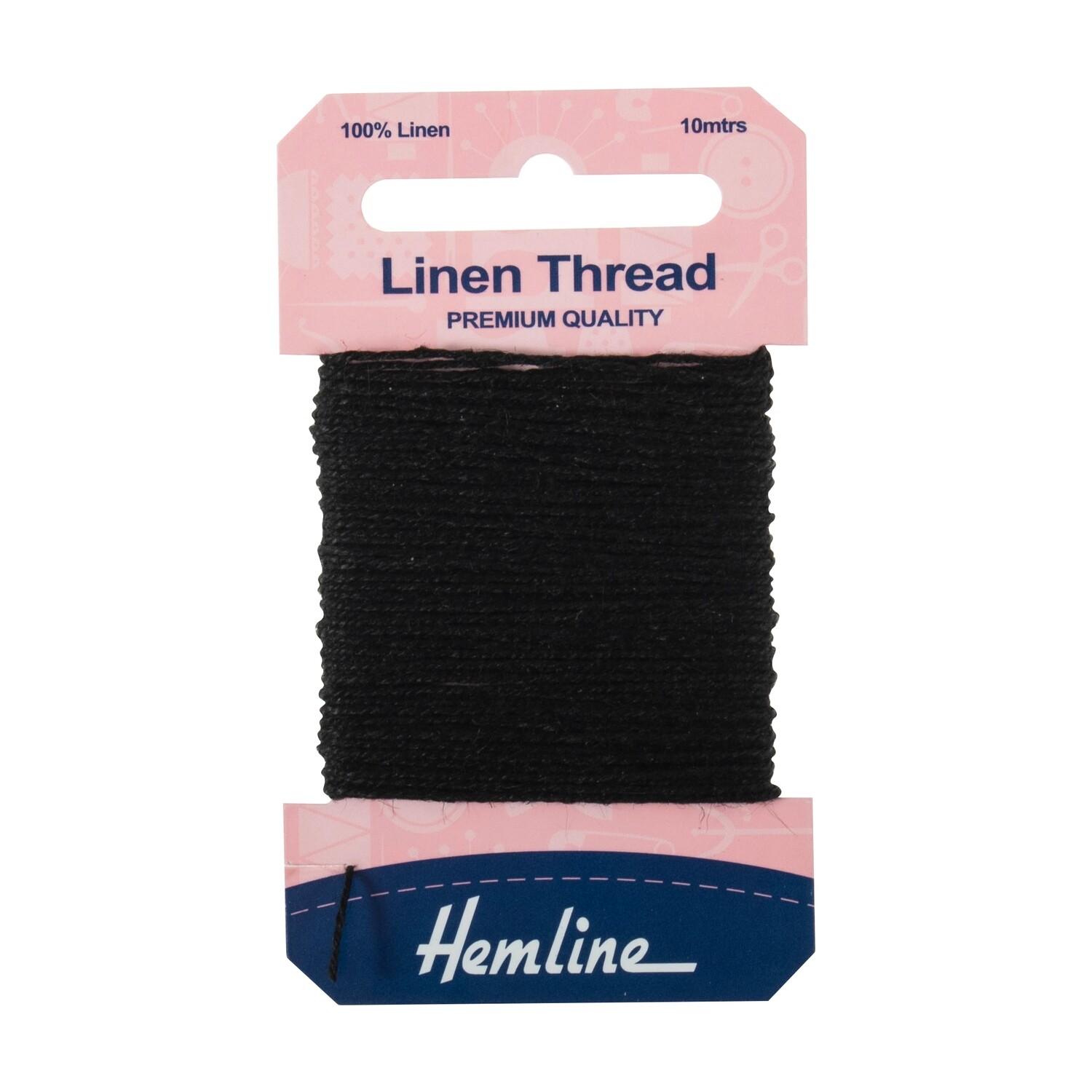Linen Thread: 10m: Black