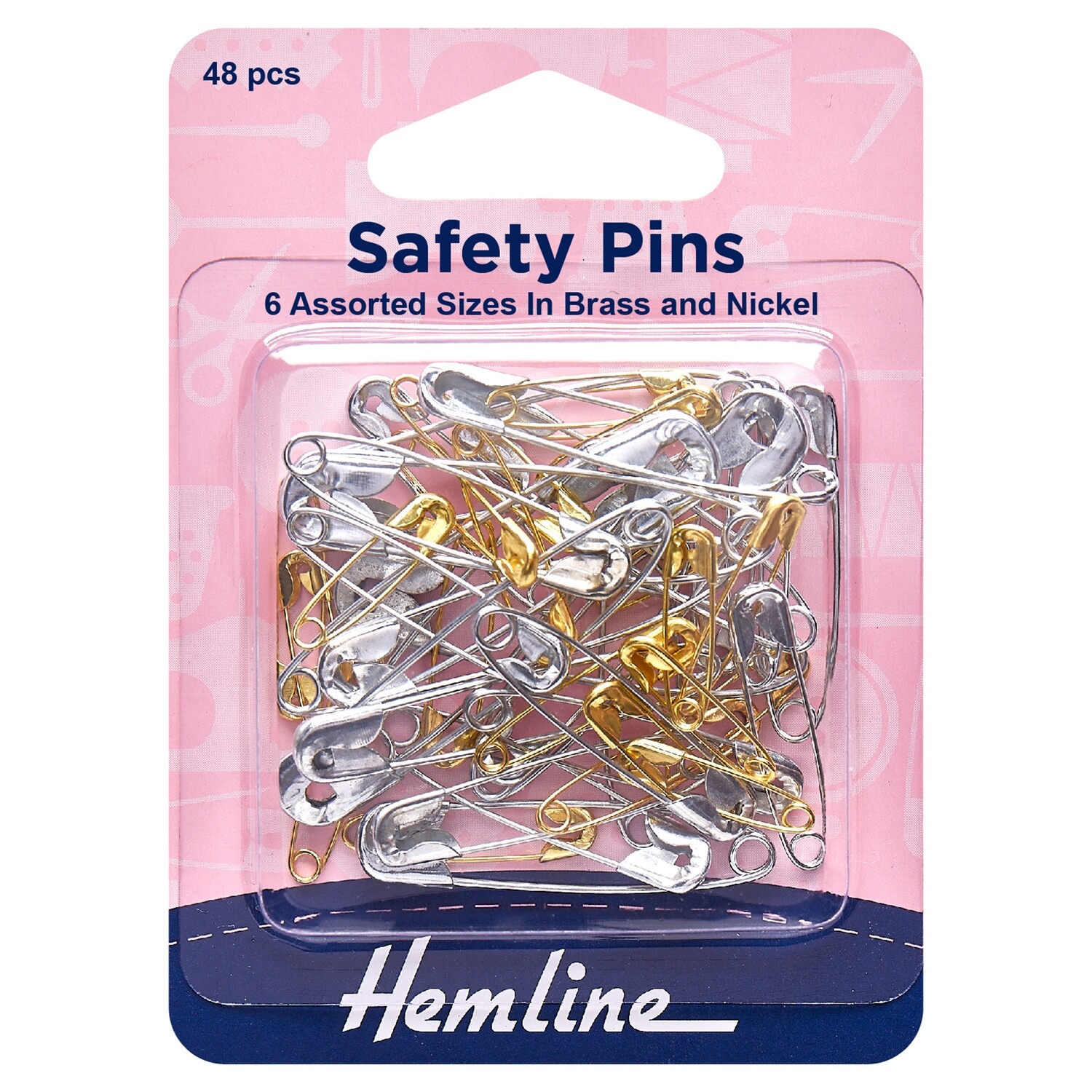 Safety Pins: Assorted Value Pack: 48 Pieces