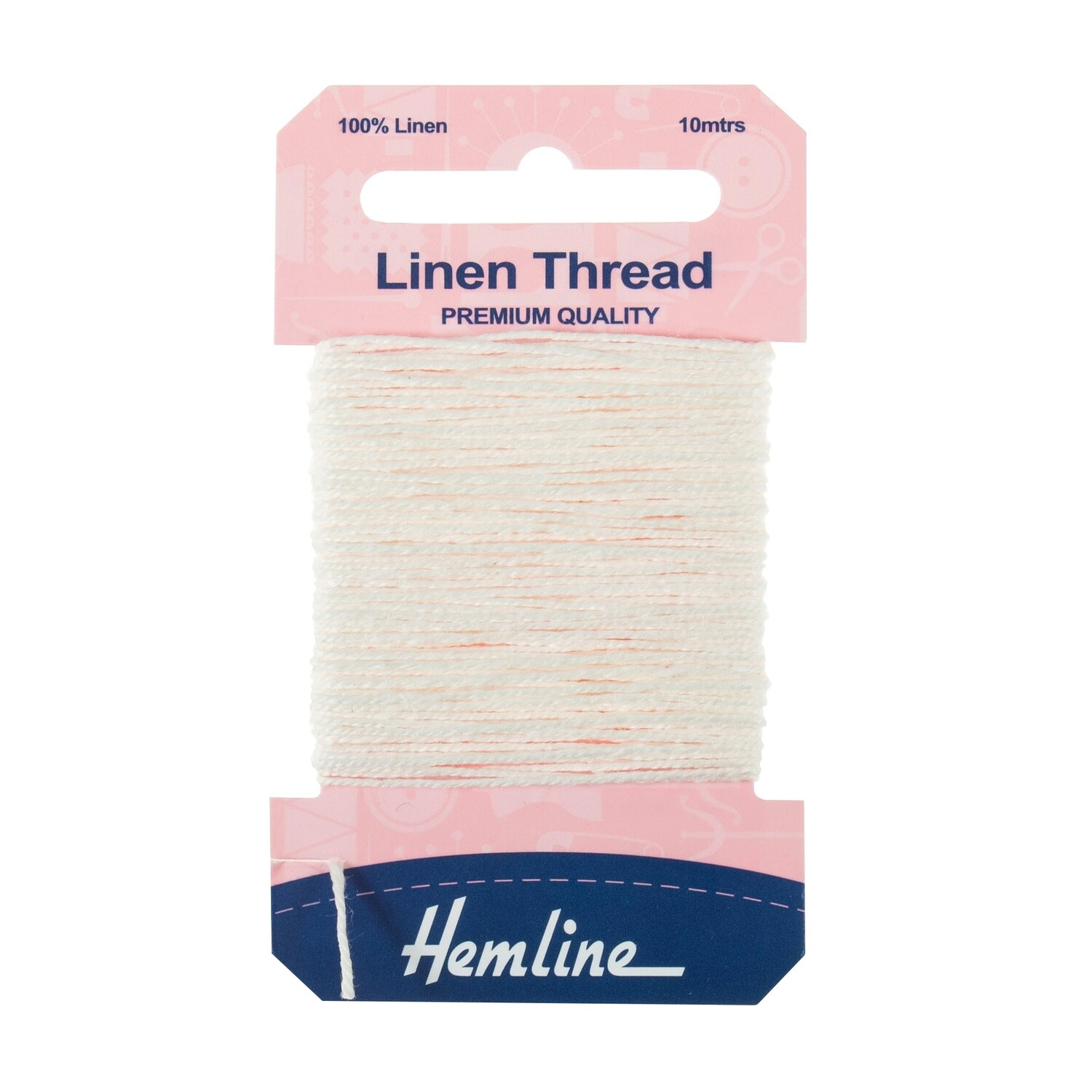 Linen Thread: 10m: White