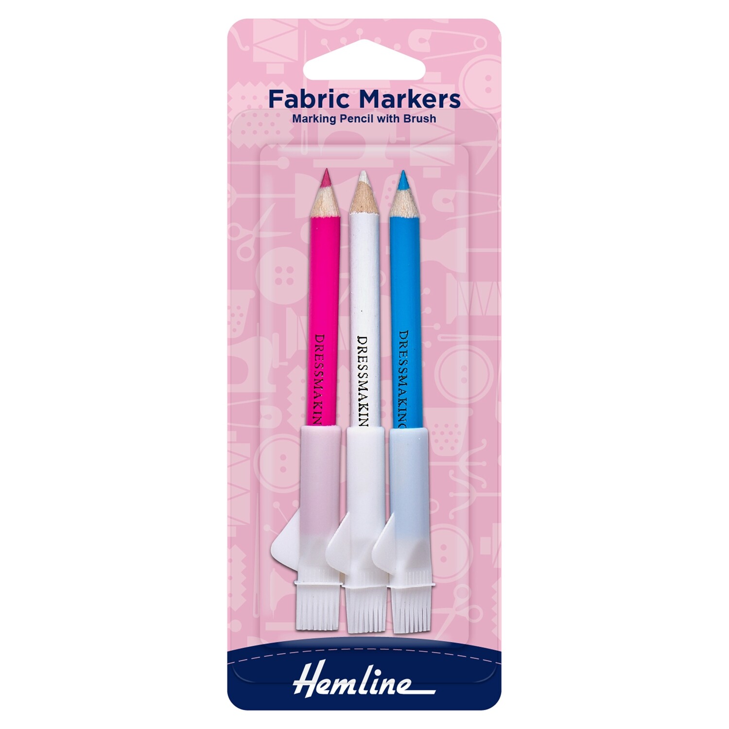 Pencils: Dressmakers with Brush: 3 Colours