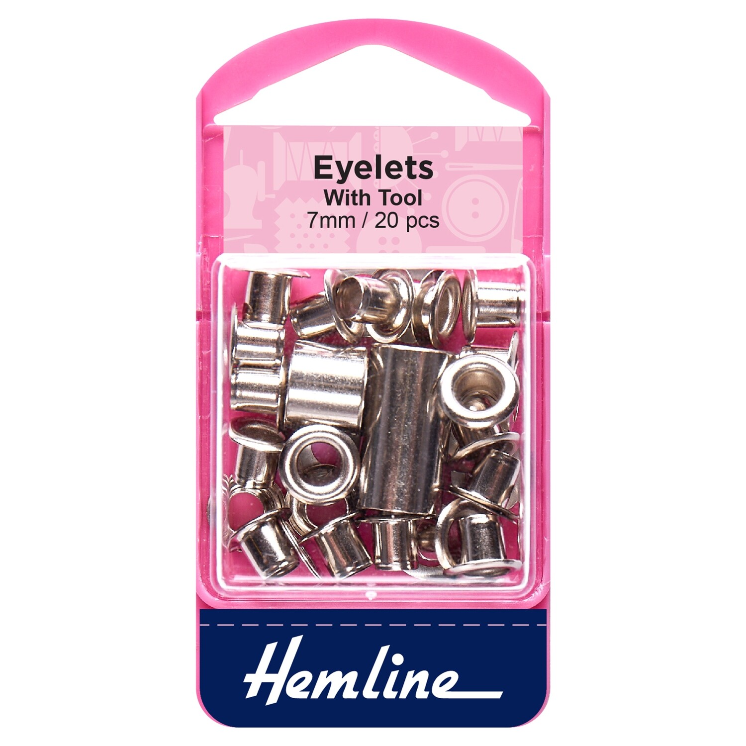 Eyelets: 7mm:Nickel: 20 Pieces