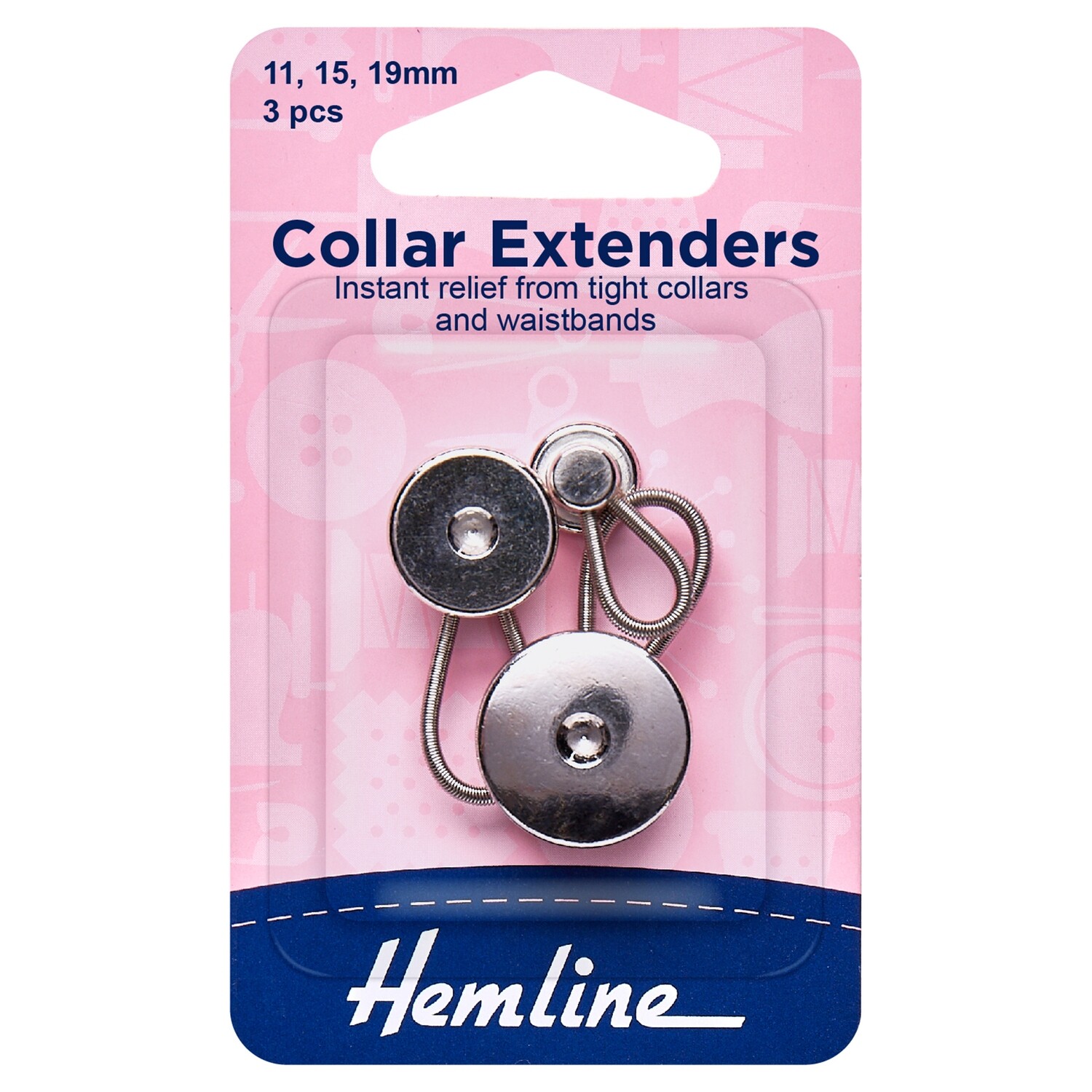 Collar Expanders: Metal - Assorted - 3pc