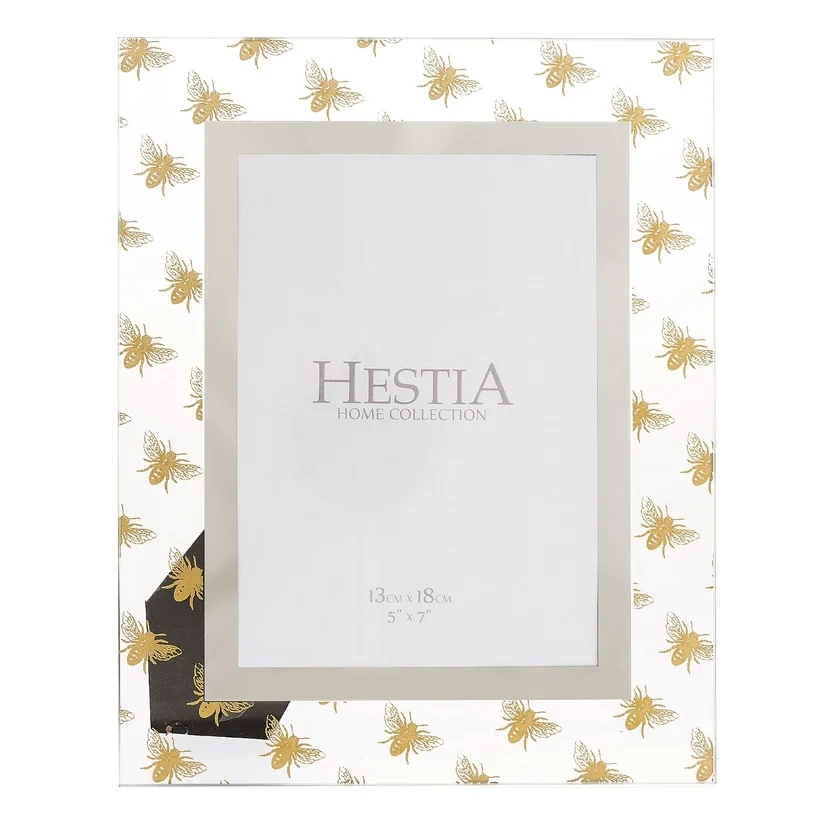 Hestia Glaa Photo Frame Gold Bee 5&quot; X7&quot;