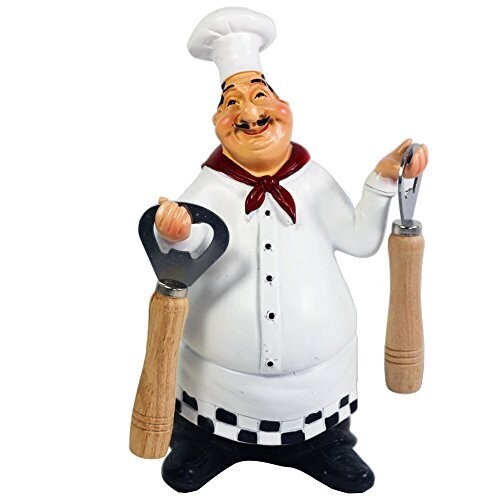 Figurine Chef Kitchen Statue , Type: Bottle Opener
