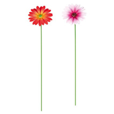 METAL DAISY GARDEN STAKE 53CM