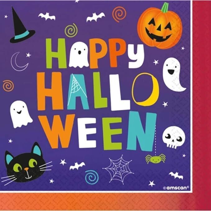 Hallo-ween Friends Napkins - 33cm (16pk)