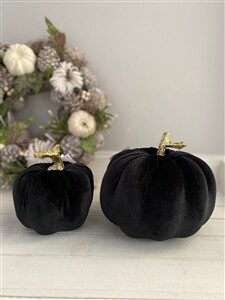 Fabric Pumpkin Ornament - 17cm